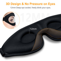 Laitver Light-Blackout Design Eye Zero-Pressure 3D Sleeping Mask