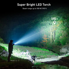 Laitver LED Flashlight Rechargeable Waterproof